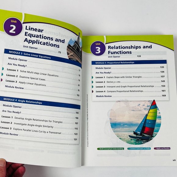 HMH Into Math Grade 8 Workbook Study Book Homeschooling - Picture 3 of 8